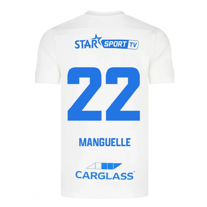 Danxen Dames Brad Manguelle #22 Wit Blauw Uitshirt Uittenue 2025/26 T-Shirt