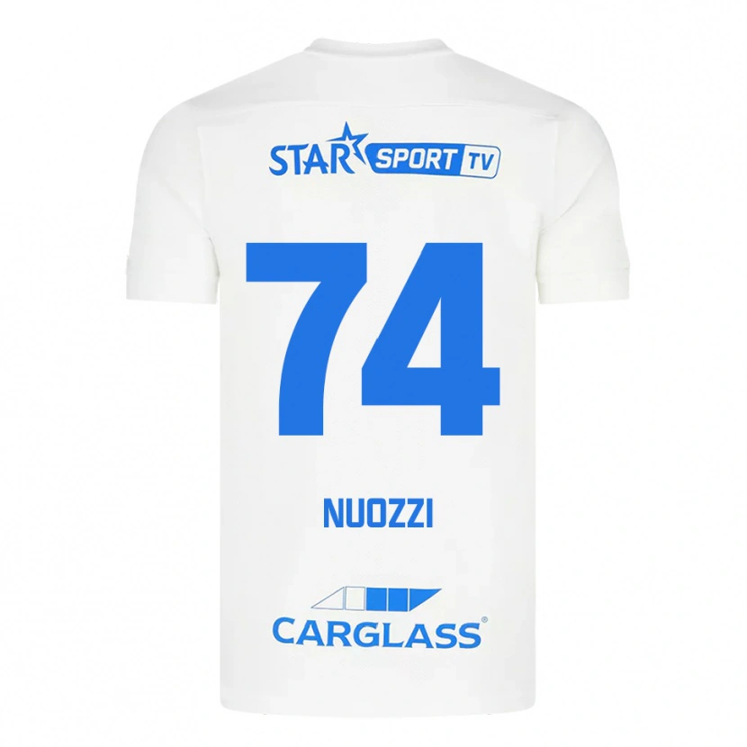 Danxen Dames Cédric Nuozzi #74 Wit Blauw Uitshirt Uittenue 2025/26 T-Shirt
