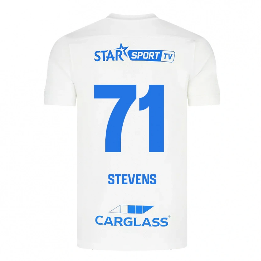 Danxen Dames Brent Stevens #71 Wit Blauw Uitshirt Uittenue 2025/26 T-Shirt