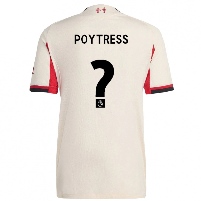 Danxen Dames Jacob Poytress #0 Wit Zwart Uitshirt Uittenue 2025/26 T-Shirt