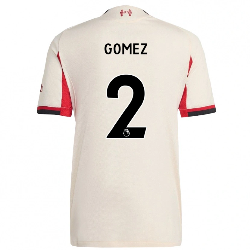 Danxen Dames Joe Gomez #2 Wit Zwart Uitshirt Uittenue 2025/26 T-Shirt