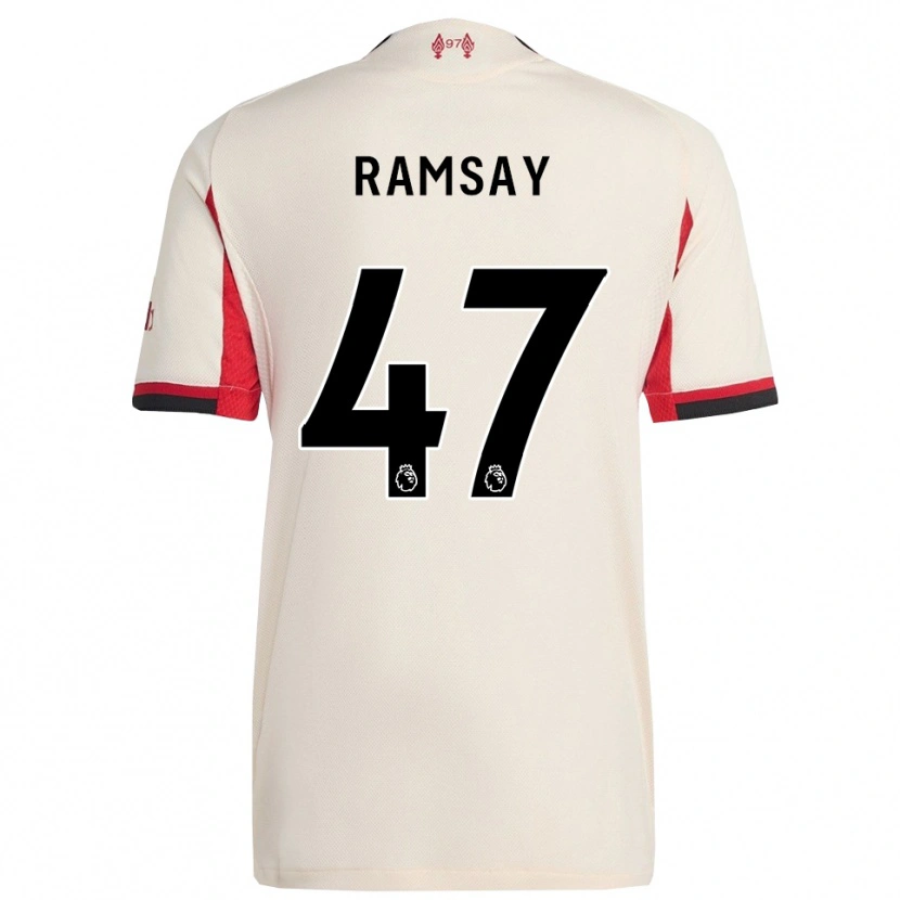 Danxen Dames Calvin Ramsay #47 Wit Zwart Uitshirt Uittenue 2025/26 T-Shirt