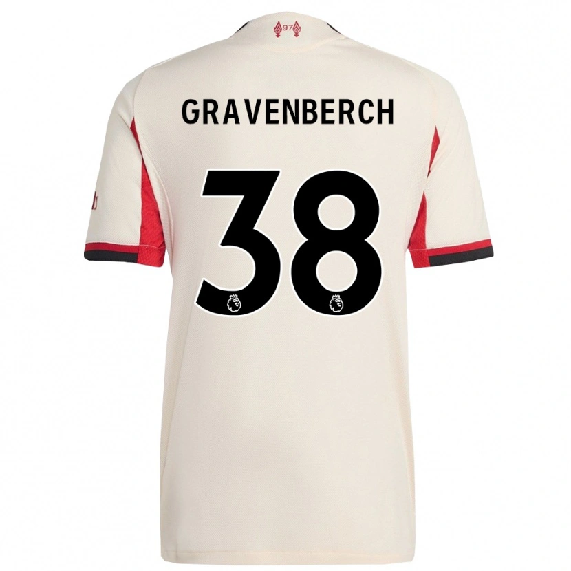 Danxen Dames Ryan Gravenberch #38 Wit Zwart Uitshirt Uittenue 2025/26 T-Shirt