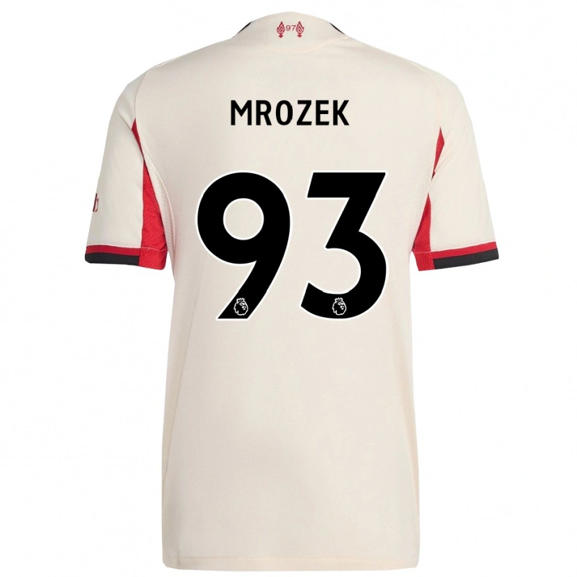 Danxen Dames Fabian Mrozek #93 Wit Zwart Uitshirt Uittenue 2025/26 T-Shirt