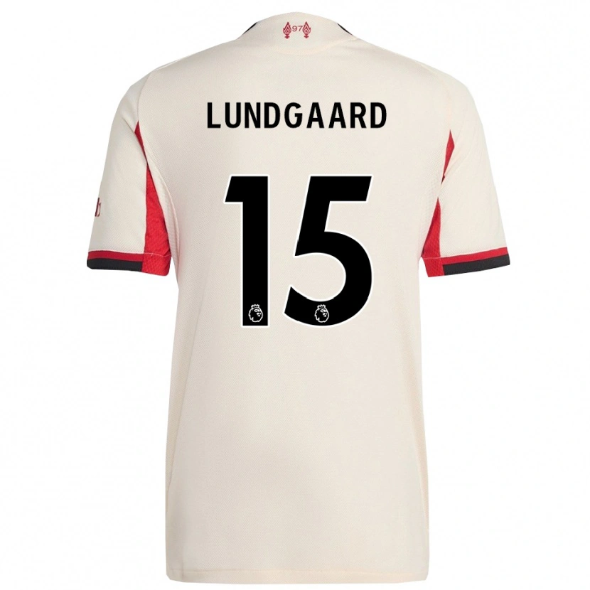 Danxen Dames Sofie Lundgaard #15 Wit Zwart Uitshirt Uittenue 2025/26 T-Shirt