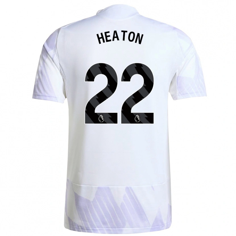 Danxen Dames Tom Heaton #22 Wit Paars Paars Uitshirt Uittenue 2025/26 T-Shirt