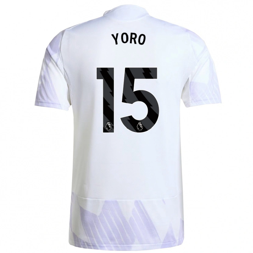 Danxen Dames Leny Yoro #15 Wit Paars Paars Uitshirt Uittenue 2025/26 T-Shirt