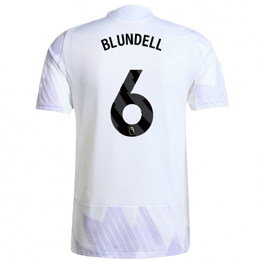 Danxen Dames Hannah Blundell #6 Wit Paars Paars Uitshirt Uittenue 2025/26 T-Shirt