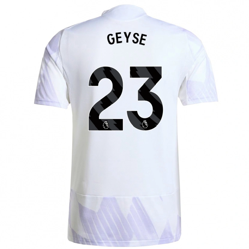 Danxen Dames Geyse Da Silva Ferreira #23 Wit Paars Paars Uitshirt Uittenue 2025/26 T-Shirt