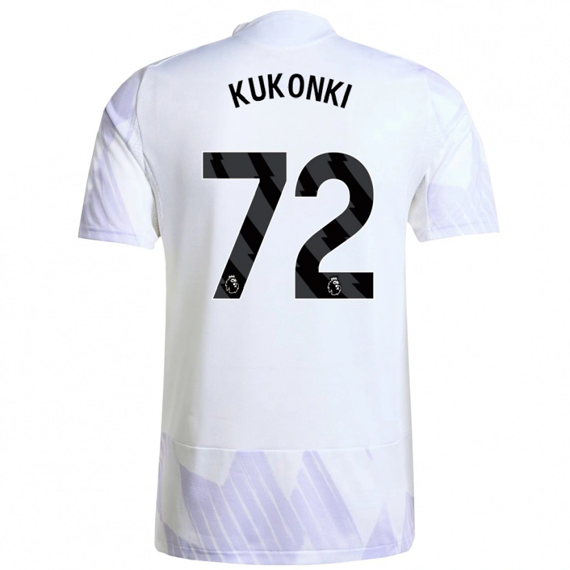 Danxen Dames Godwill Kukonki #72 Wit Paars Paars Uitshirt Uittenue 2025/26 T-Shirt
