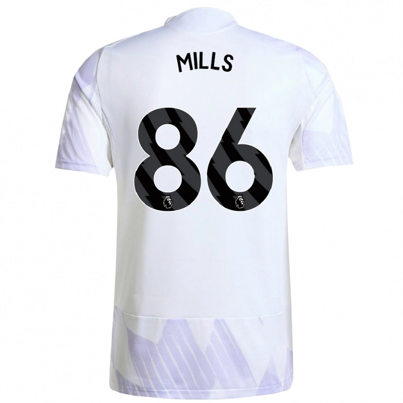 Danxen Dames Albert Mills #86 Wit Paars Paars Uitshirt Uittenue 2025/26 T-Shirt