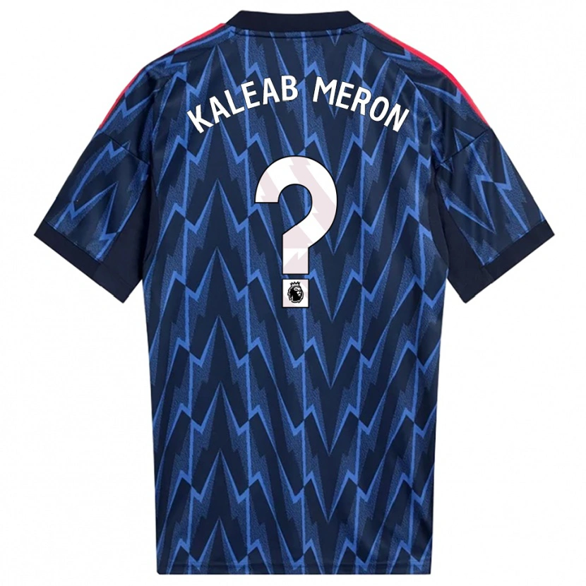 Danxen Dames Kaleab Meron #0 Marineblauw Rood Uitshirt Uittenue 2025/26 T-Shirt
