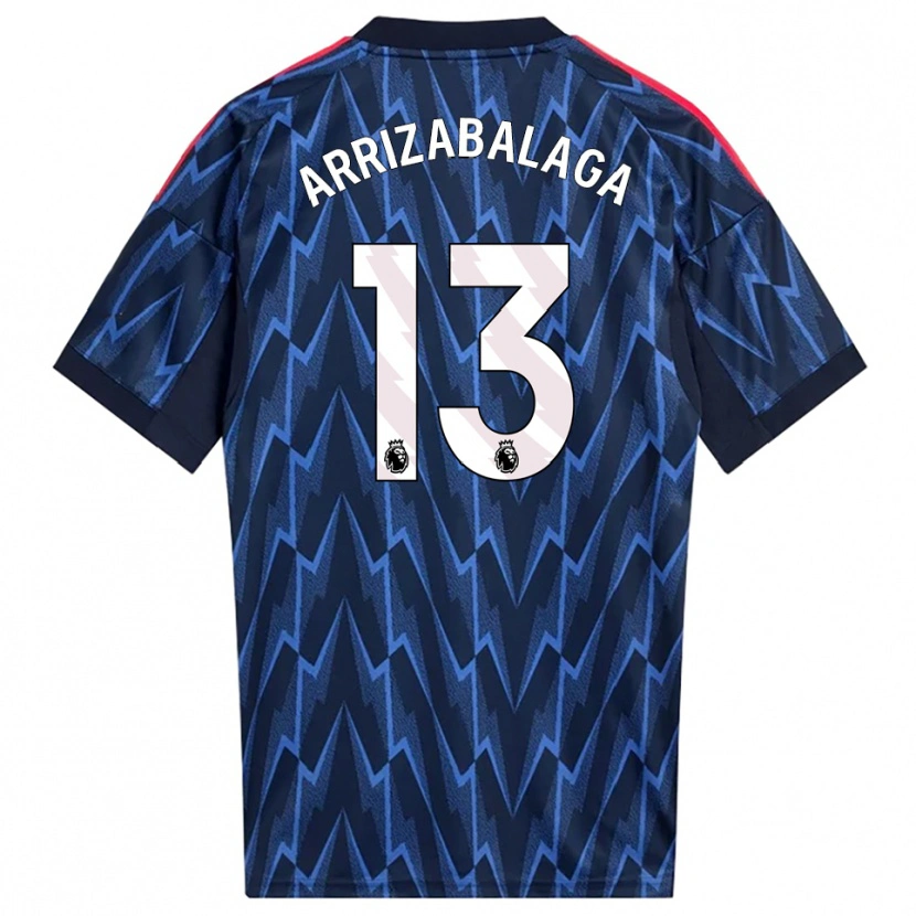 Danxen Dames Kepa Arrizabalaga #13 Marineblauw Rood Uitshirt Uittenue 2025/26 T-Shirt