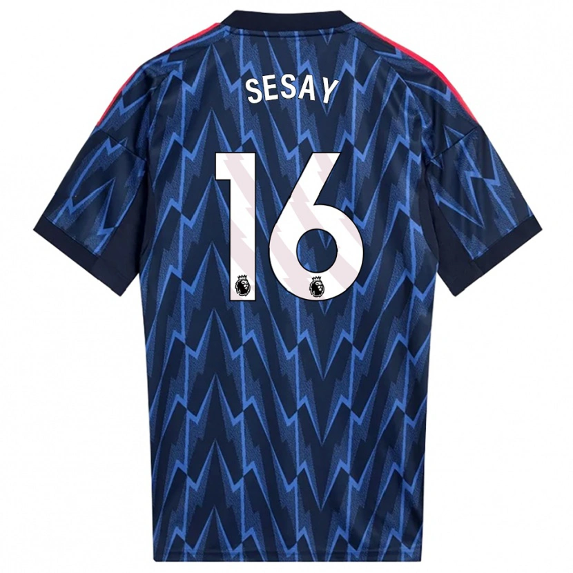 Danxen Dames Joshua Sesay #16 Marineblauw Rood Uitshirt Uittenue 2025/26 T-Shirt