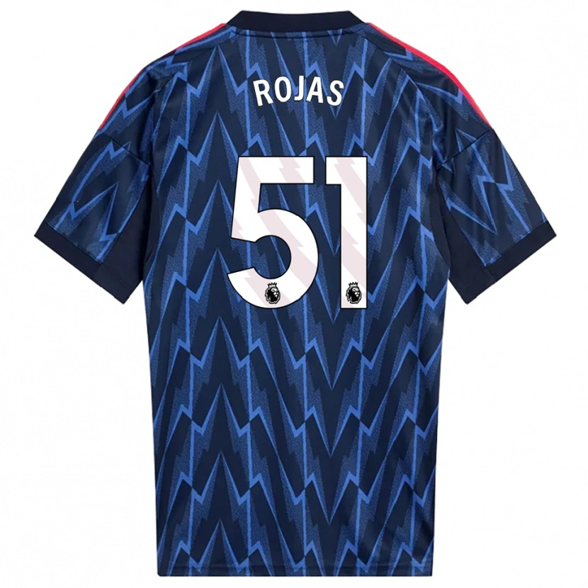 Danxen Dames Alexéi Rojas #51 Marineblauw Rood Uitshirt Uittenue 2025/26 T-Shirt