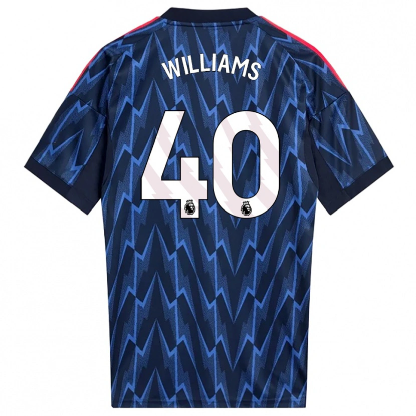 Danxen Dames Naomi Williams #40 Marineblauw Rood Uitshirt Uittenue 2025/26 T-Shirt