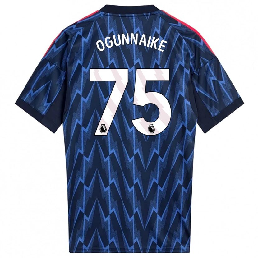 Danxen Dames Josh Ogunnaike #75 Marineblauw Rood Uitshirt Uittenue 2025/26 T-Shirt