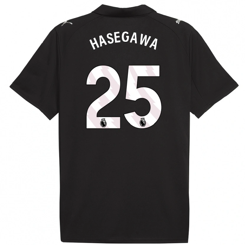 Danxen Dames Yui Hasegawa #25 Zwart Wit Uitshirt Uittenue 2025/26 T-Shirt