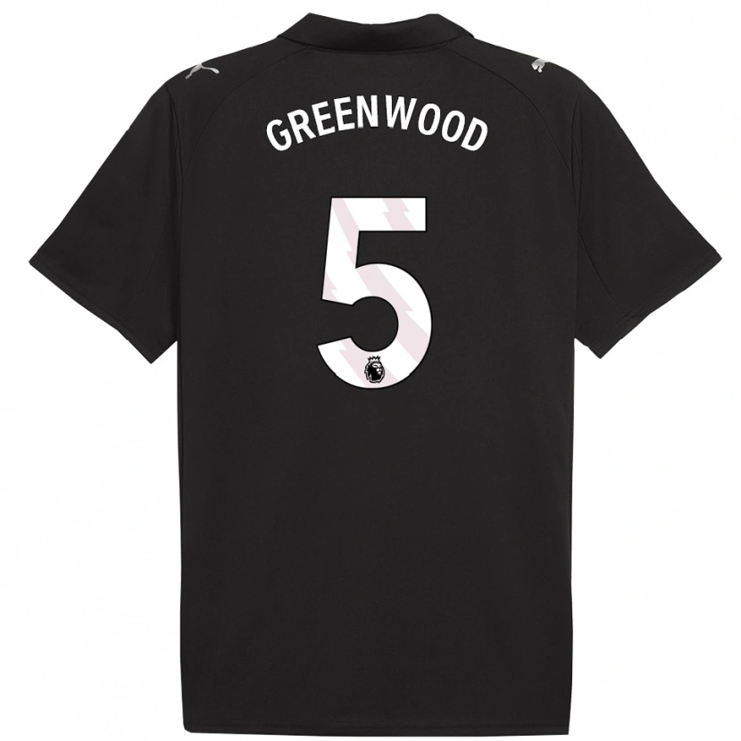 Danxen Dames Alex Greenwood #5 Zwart Wit Uitshirt Uittenue 2025/26 T-Shirt