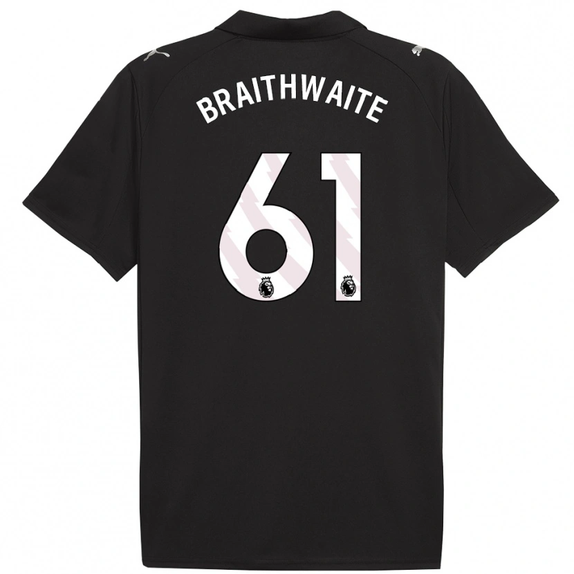 Danxen Dames Kaden Braithwaite #61 Zwart Wit Uitshirt Uittenue 2025/26 T-Shirt