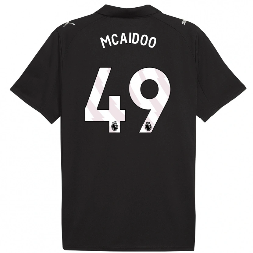 Danxen Dames Ryan Mcaidoo #49 Zwart Wit Uitshirt Uittenue 2025/26 T-Shirt