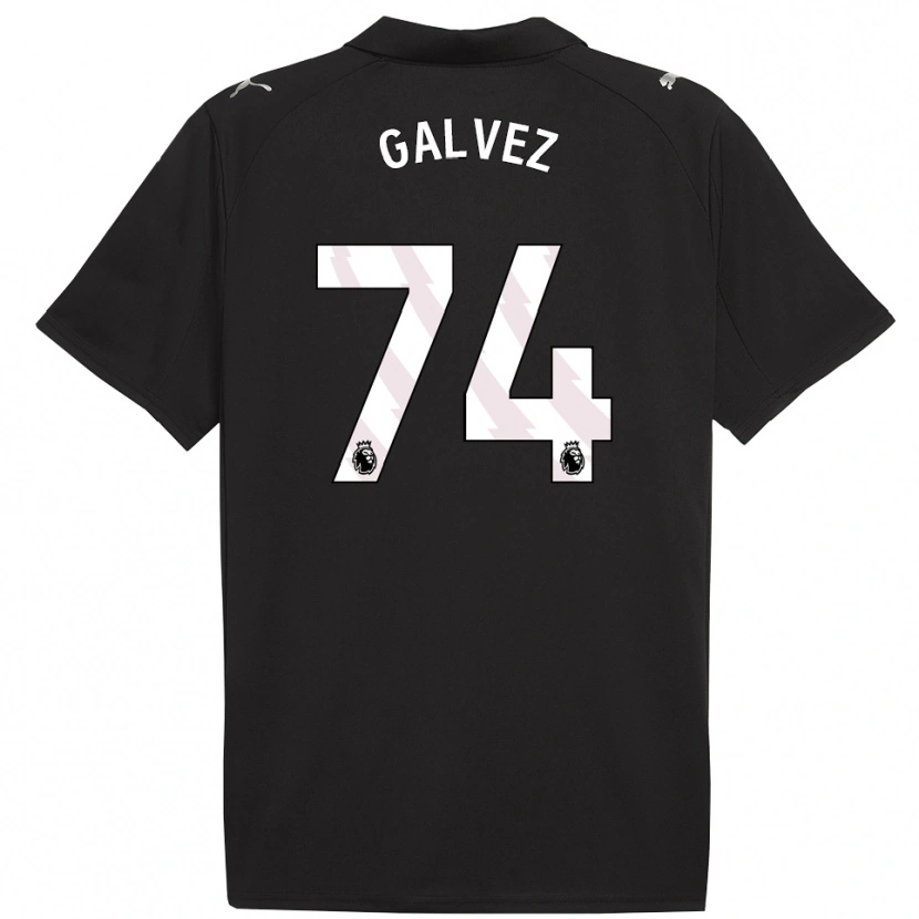 Danxen Dames Tomas Galvez #74 Zwart Wit Uitshirt Uittenue 2025/26 T-Shirt