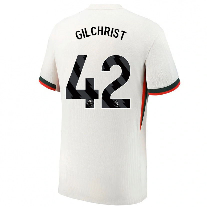 Danxen Dames Alfie Gilchrist #42 Wit Groen Uitshirt Uittenue 2025/26 T-Shirt