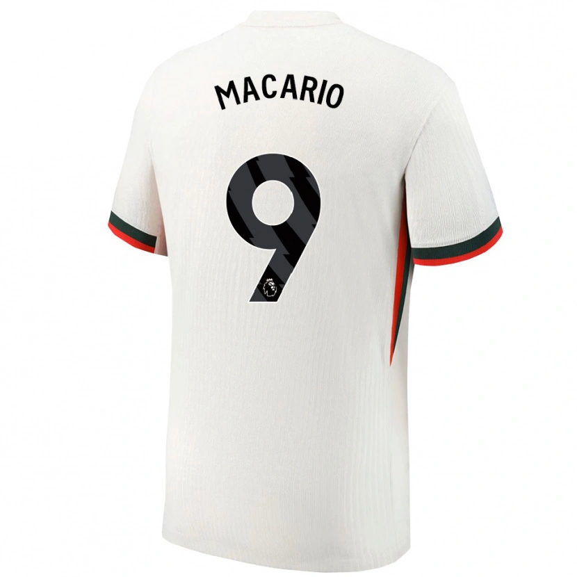 Danxen Dames Catarina Macario #9 Wit Groen Uitshirt Uittenue 2025/26 T-Shirt