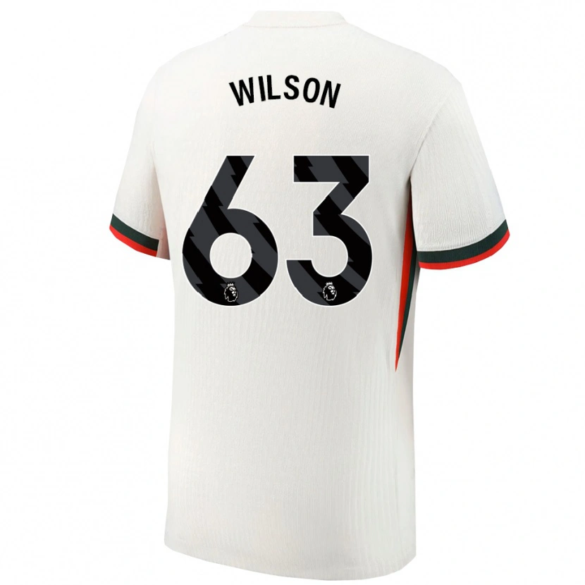 Danxen Dames Kaiden Wilson #63 Wit Groen Uitshirt Uittenue 2025/26 T-Shirt