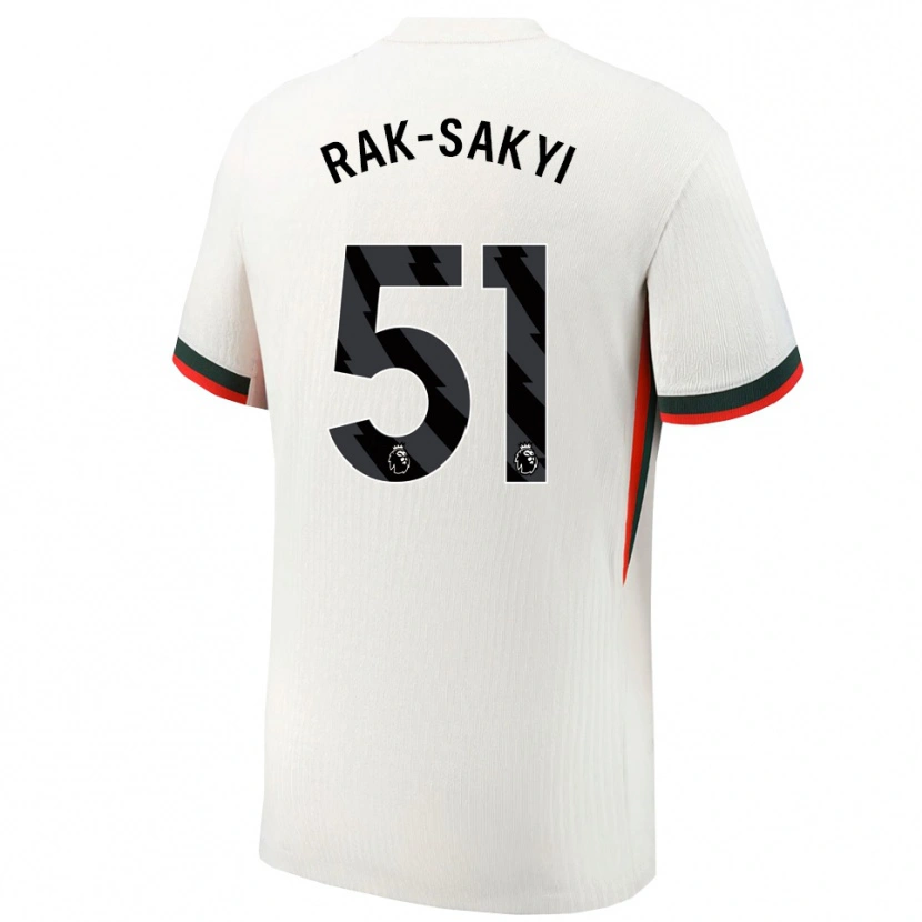 Danxen Dames Sam Rak-Sakyi #51 Wit Groen Uitshirt Uittenue 2025/26 T-Shirt