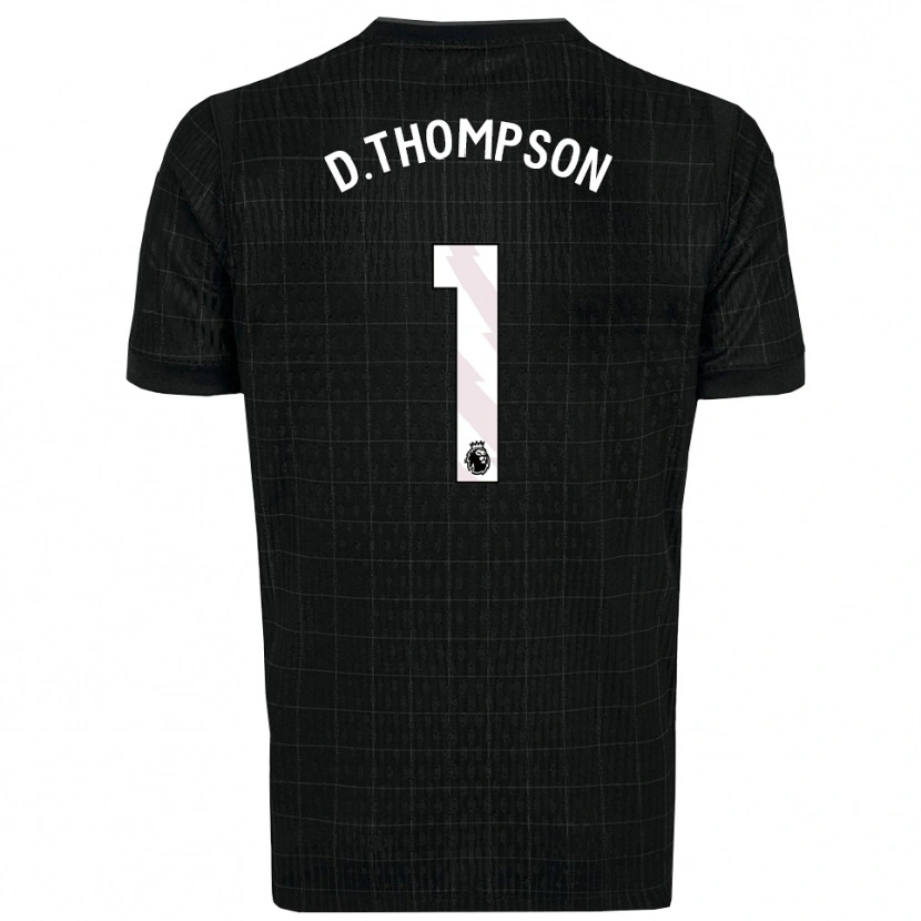 Danxen Dames Dylan Thompson #1 Zwart Grijs Uitshirt Uittenue 2025/26 T-Shirt