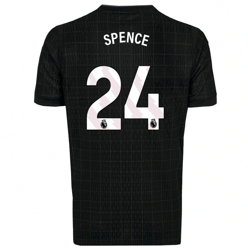 Danxen Dames Djed Spence #24 Zwart Grijs Uitshirt Uittenue 2025/26 T-Shirt