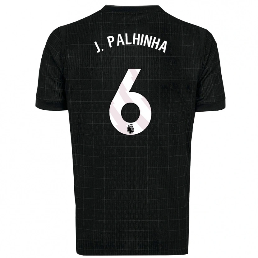 Danxen Dames João Palhinha #6 Zwart Grijs Uitshirt Uittenue 2025/26 T-Shirt