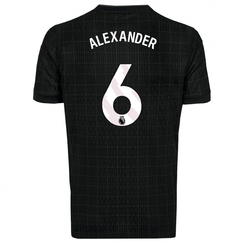 Danxen Dames Reiss-Alexander Russell-Denny #6 Zwart Grijs Uitshirt Uittenue 2025/26 T-Shirt