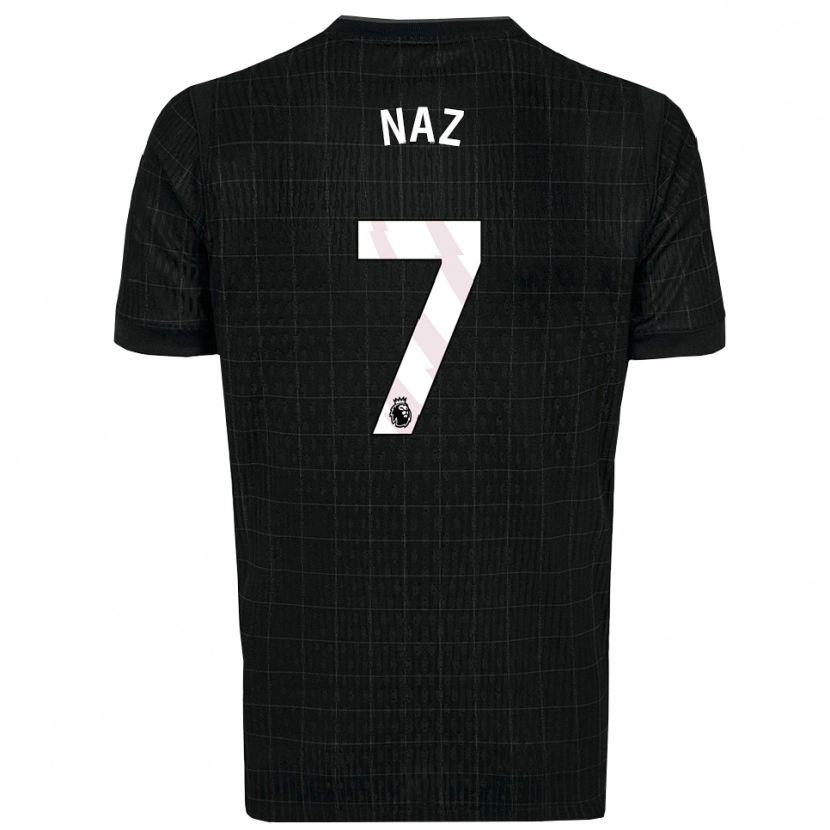 Danxen Dames Jessica Naz #7 Zwart Grijs Uitshirt Uittenue 2025/26 T-Shirt