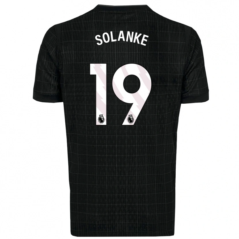 Danxen Dames Dominic Solanke #19 Zwart Grijs Uitshirt Uittenue 2025/26 T-Shirt