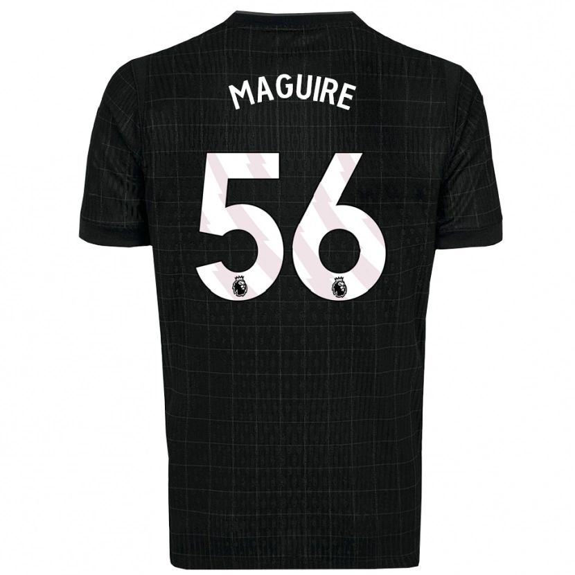 Danxen Dames Aaron Maguire #56 Zwart Grijs Uitshirt Uittenue 2025/26 T-Shirt