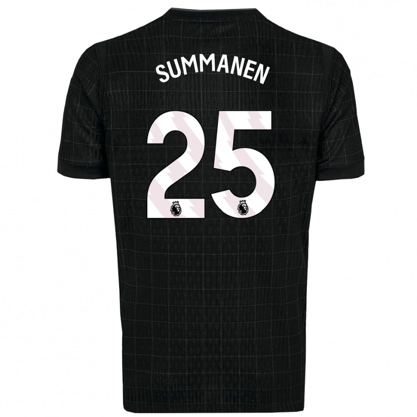 Danxen Dames Eveliina Summanen #25 Zwart Grijs Uitshirt Uittenue 2025/26 T-Shirt