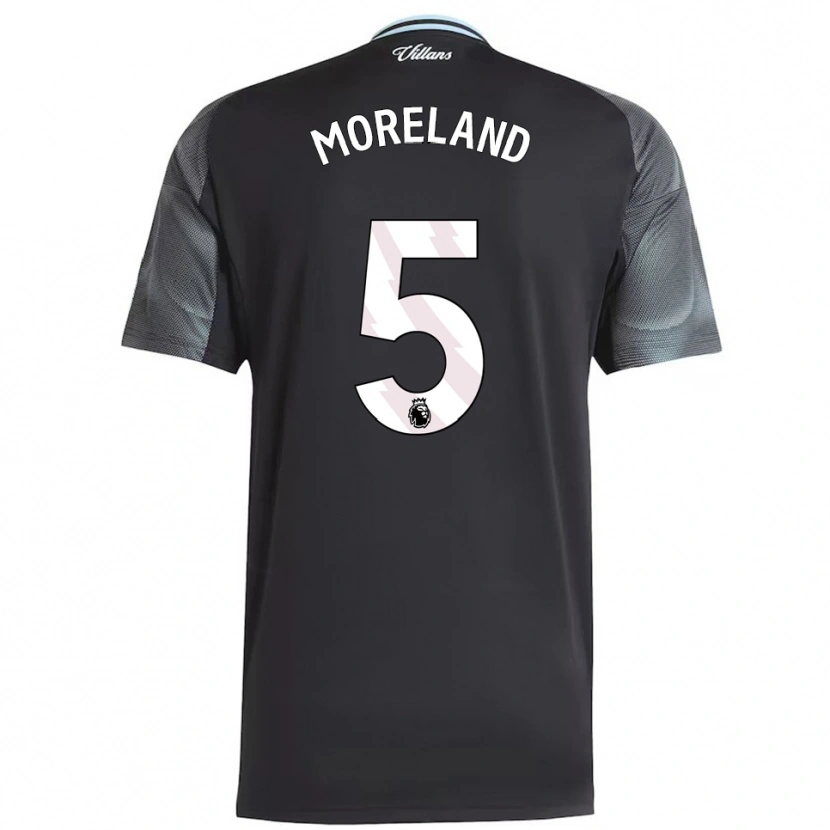 Danxen Dames Calum Moreland #5 Zwart Hemelsblauw Uitshirt Uittenue 2025/26 T-Shirt