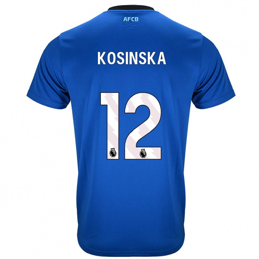 Danxen Dames Daniela Kosinska #12 Blauw Zwart Uitshirt Uittenue 2025/26 T-Shirt