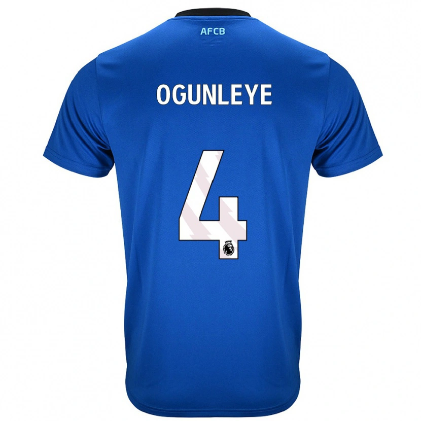 Danxen Dames Malachi Ogunleye #4 Blauw Zwart Uitshirt Uittenue 2025/26 T-Shirt