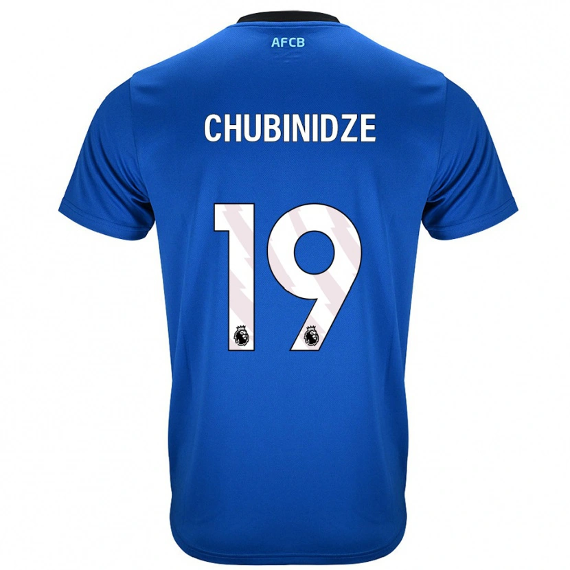 Danxen Dames George Chubinidze #19 Blauw Zwart Uitshirt Uittenue 2025/26 T-Shirt