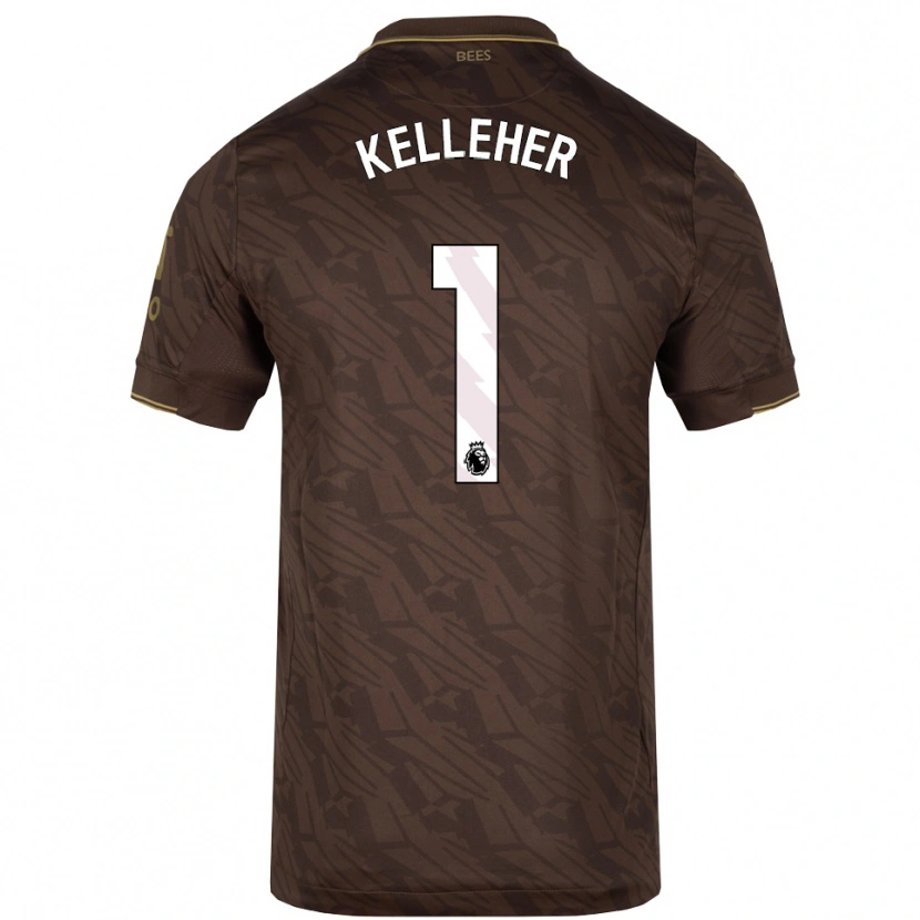 Danxen Dames Caoimhín Kelleher #1 Bruin Goud Uitshirt Uittenue 2025/26 T-Shirt