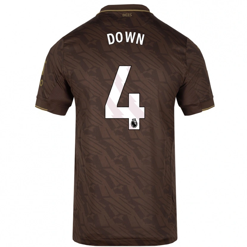 Danxen Dames Alissa Down #4 Bruin Goud Uitshirt Uittenue 2025/26 T-Shirt