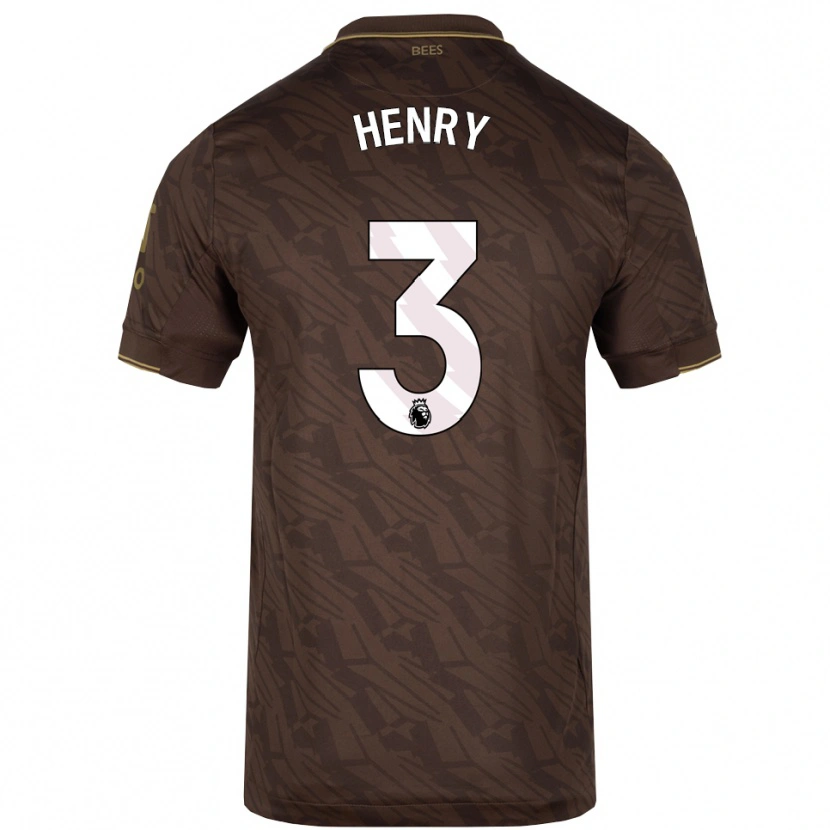 Danxen Dames Rico Henry #3 Bruin Goud Uitshirt Uittenue 2025/26 T-Shirt