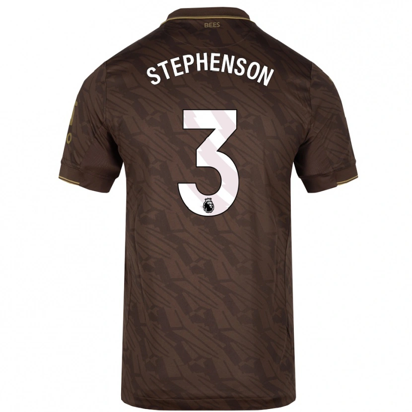 Danxen Dames Joshua Stephenson #3 Bruin Goud Uitshirt Uittenue 2025/26 T-Shirt
