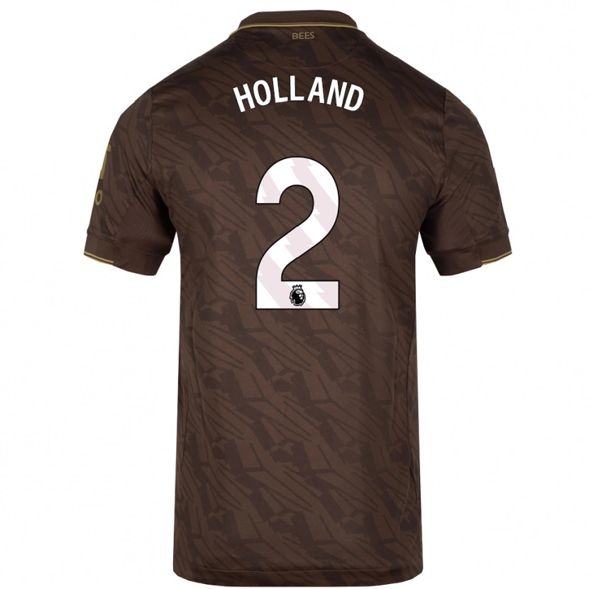 Danxen Dames Isaac Holland #2 Bruin Goud Uitshirt Uittenue 2025/26 T-Shirt