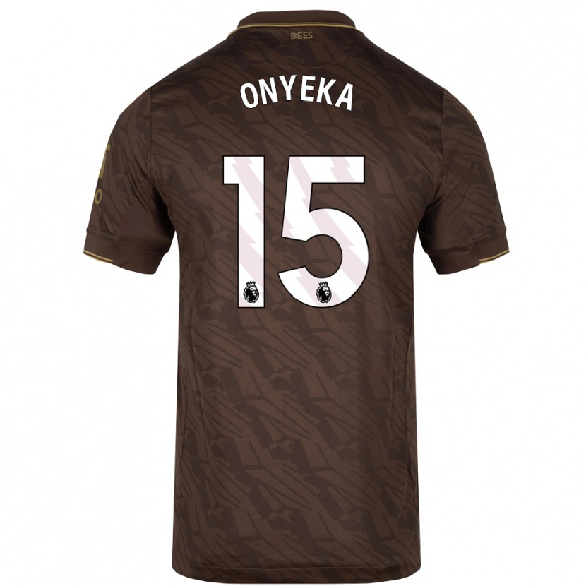 Danxen Dames Frank Onyeka #15 Bruin Goud Uitshirt Uittenue 2025/26 T-Shirt