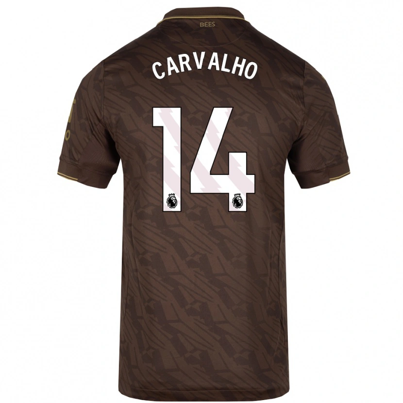 Danxen Dames Fábio Carvalho #14 Bruin Goud Uitshirt Uittenue 2025/26 T-Shirt