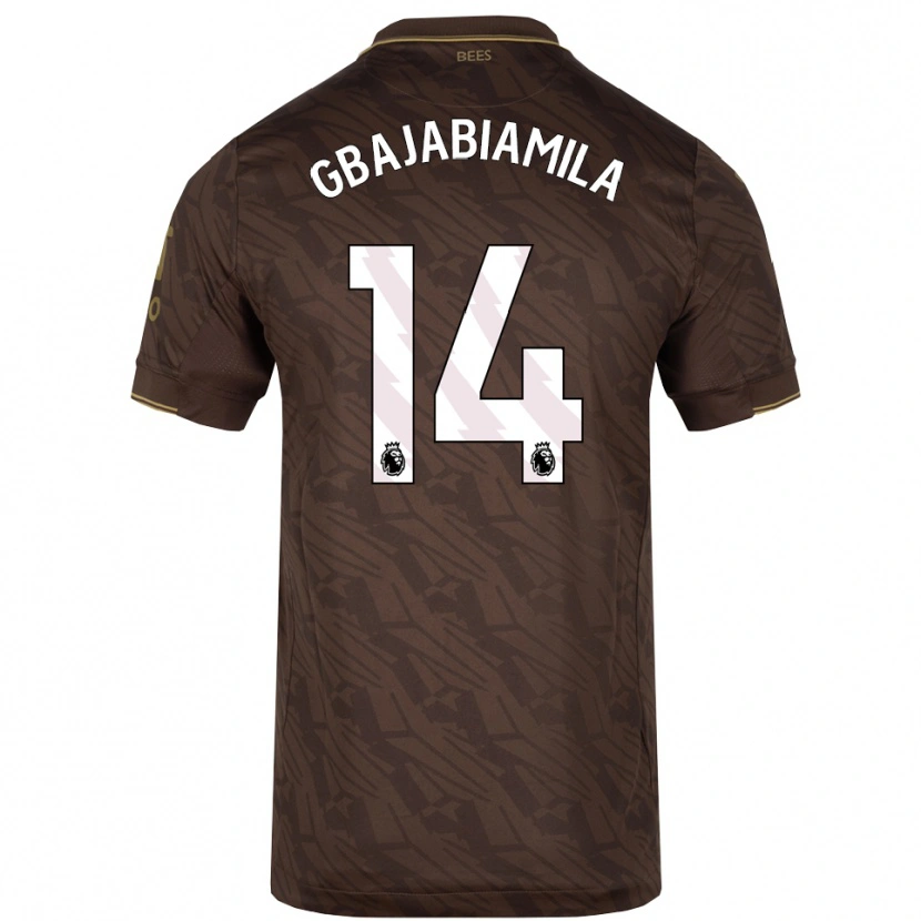 Danxen Dames Habeebat Gbajabiamila #14 Bruin Goud Uitshirt Uittenue 2025/26 T-Shirt